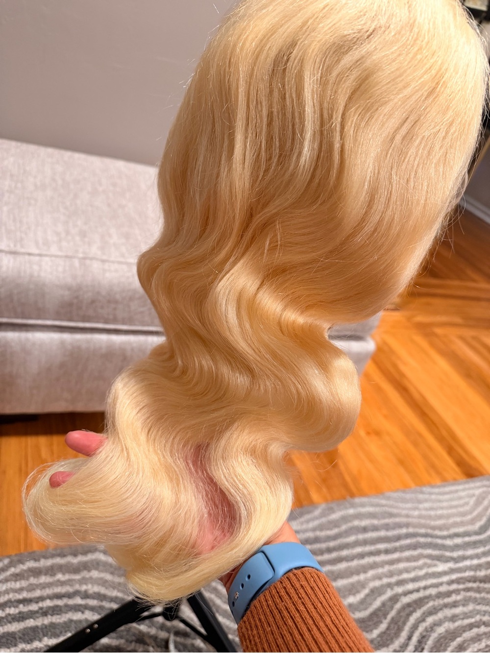 24” Blonde #613 Body Wave Human Hair Wig 13x6 HD Lace Front #068 - Picture 8 of 16